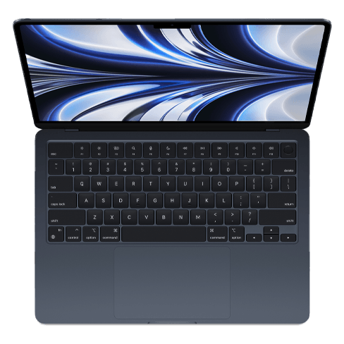 Apple MacBook Air 13” MLY33ZE/A nešiojamas kompiuteris Midnight 3 img.