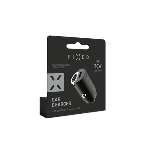 Fixed Dual USB-C 30W automobilinis įkroviklis 6 img.