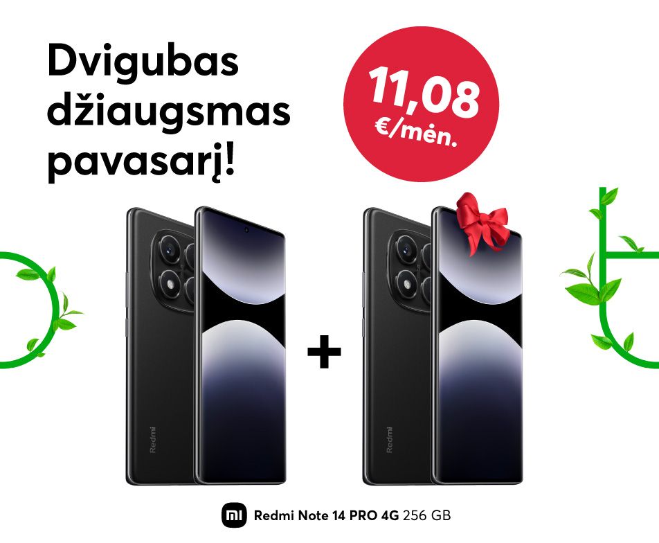 Du Xiaomi Redmi 14 Pro 4G už vieno kainą