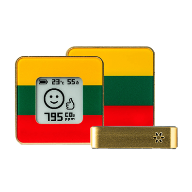 Smart Home Air Quality Sensor Airvalent Lithuanian Flag | BITĖ 2