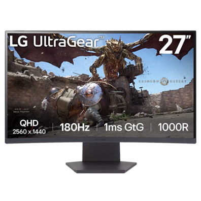 LG 27" LCD UltraGear 27GS60QC-B | BITĖ 1