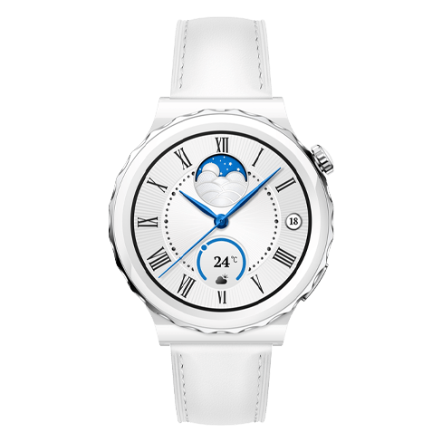 Huawei Watch GT3 Pro 43mm Leather White | Izpakota ierīce Balts 2 img.