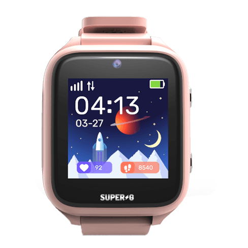 Super G Active Pro bērnu drošības pulkstenis Rozā 1 img.