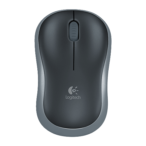 Logitech USB Optical Wireless M185 Mouse Pelēks 1 img.