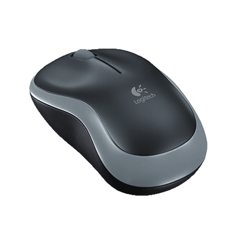 Logitech USB Optical Wireless M185 Mouse Pelēks 2 img.