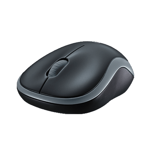 Logitech USB Optical Wireless M185 Mouse Pelēks 4 img.