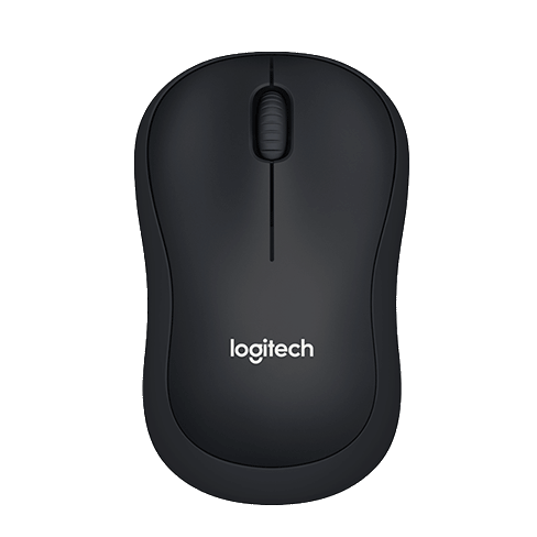 Logitech USB Optical Wireless M220 Mouse Melns 1 img.