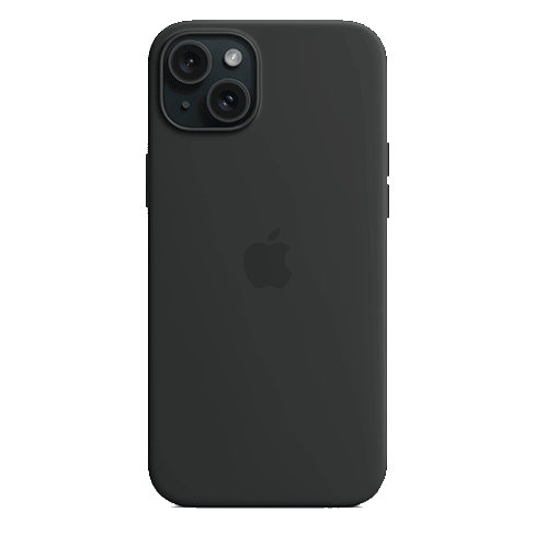 Apple iPhone 15 Plus aizsargvāciņš (Silicone Case with MagSafe) Melns 3 img.