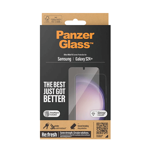 PanzerGlass Samsung Galaxy S24+ aizsargstikliņš (Ultra-Wide EasyAligner) Caurspīdīgs 4 img.