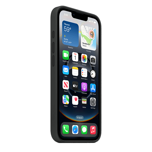 Apple iPhone 16e aizsargvāciņš (Silicone Case) Melns 3 img.