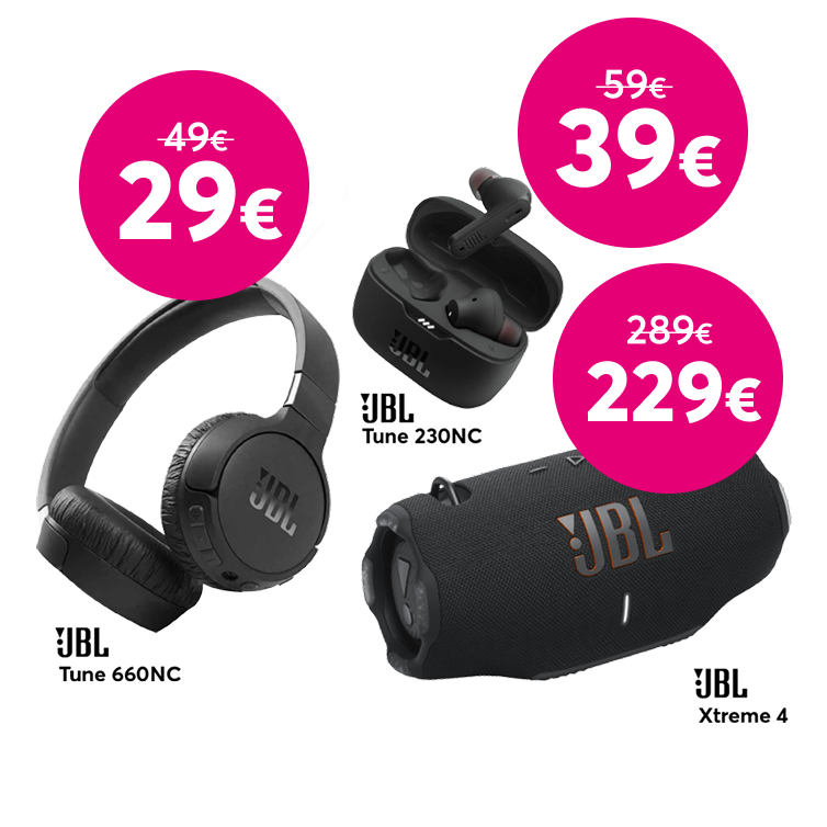 Pērc JBL Tune 660NC austiņas par 29 eiro līdzšinējo 49 eiro vietā, vai JBL Xtreme 4 bezvadu skaļruni par 229 eiro līdzšinējo 289 eiro vietā