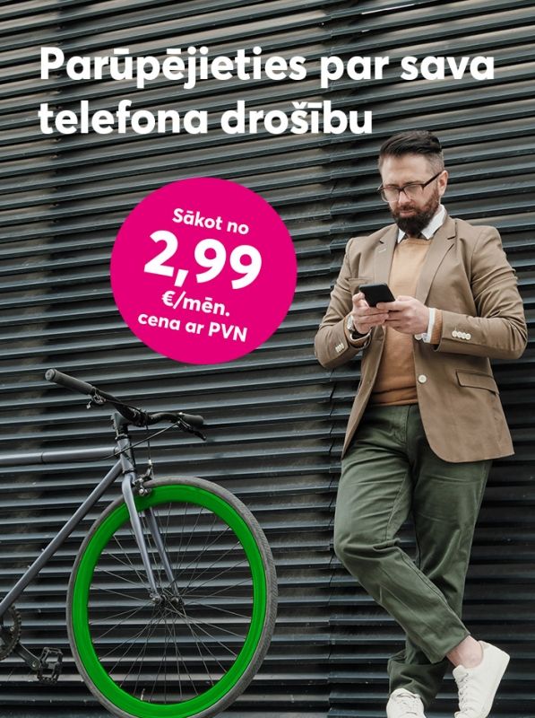Telefona un citu ierīču apdrošināšana sākot no 2,99 EUR/mēn.