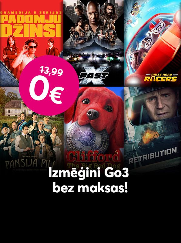 Izmēģini Go3 televīziju bez maksas