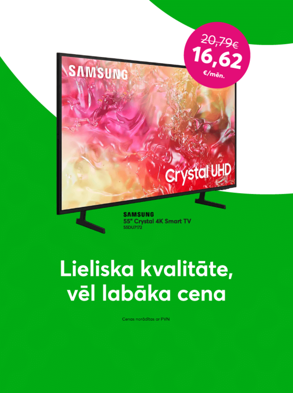 Iespaidīgais Samsung 4K televizors ar 100 eiro atlaidi