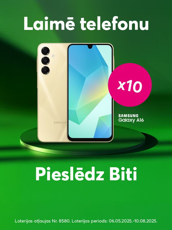 Pieslēdz Biti un laimē telefonu
