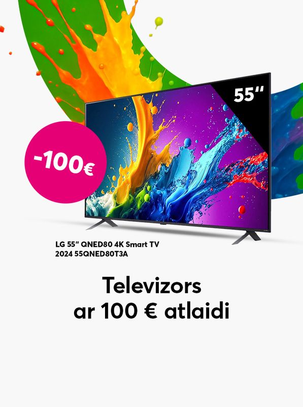 Televizors ar 100 € atlaidi